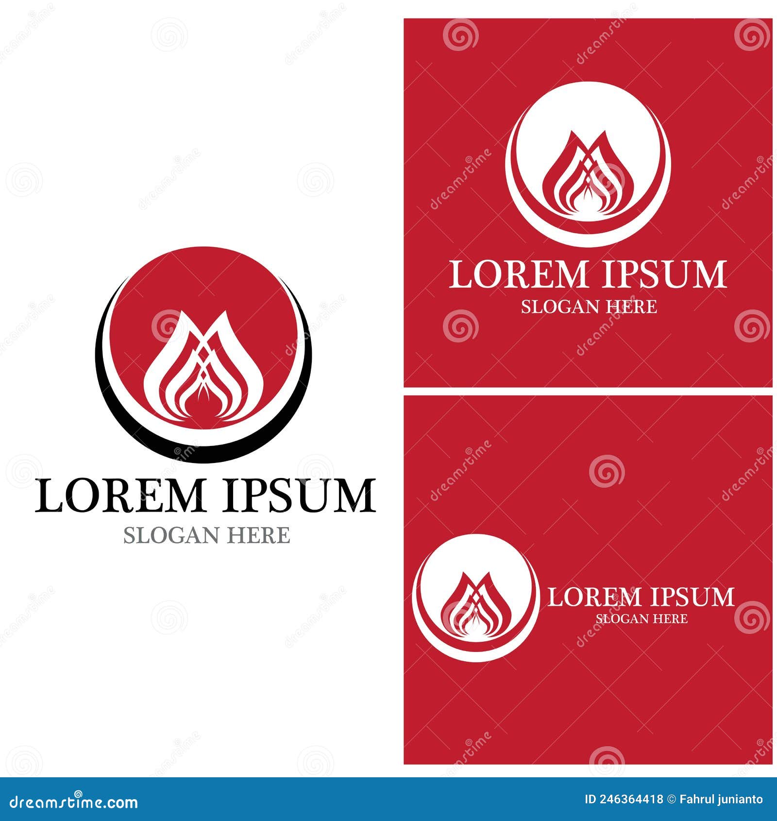 Fire Flame Icon and Symbol Vector Illustration Stock Vector