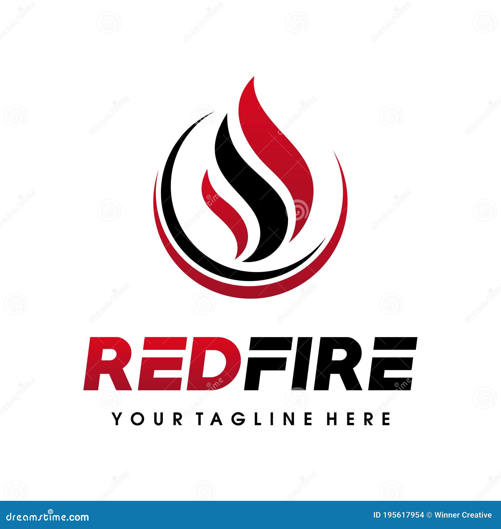 Fire Flames Logo, Gas Logo Design Inspiration Vector Stock Vector