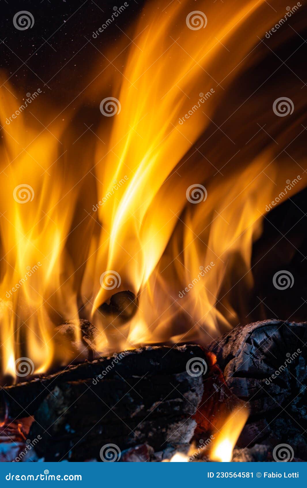 Fire Flames in a Oven stock image. Image of fire, grain 230564581