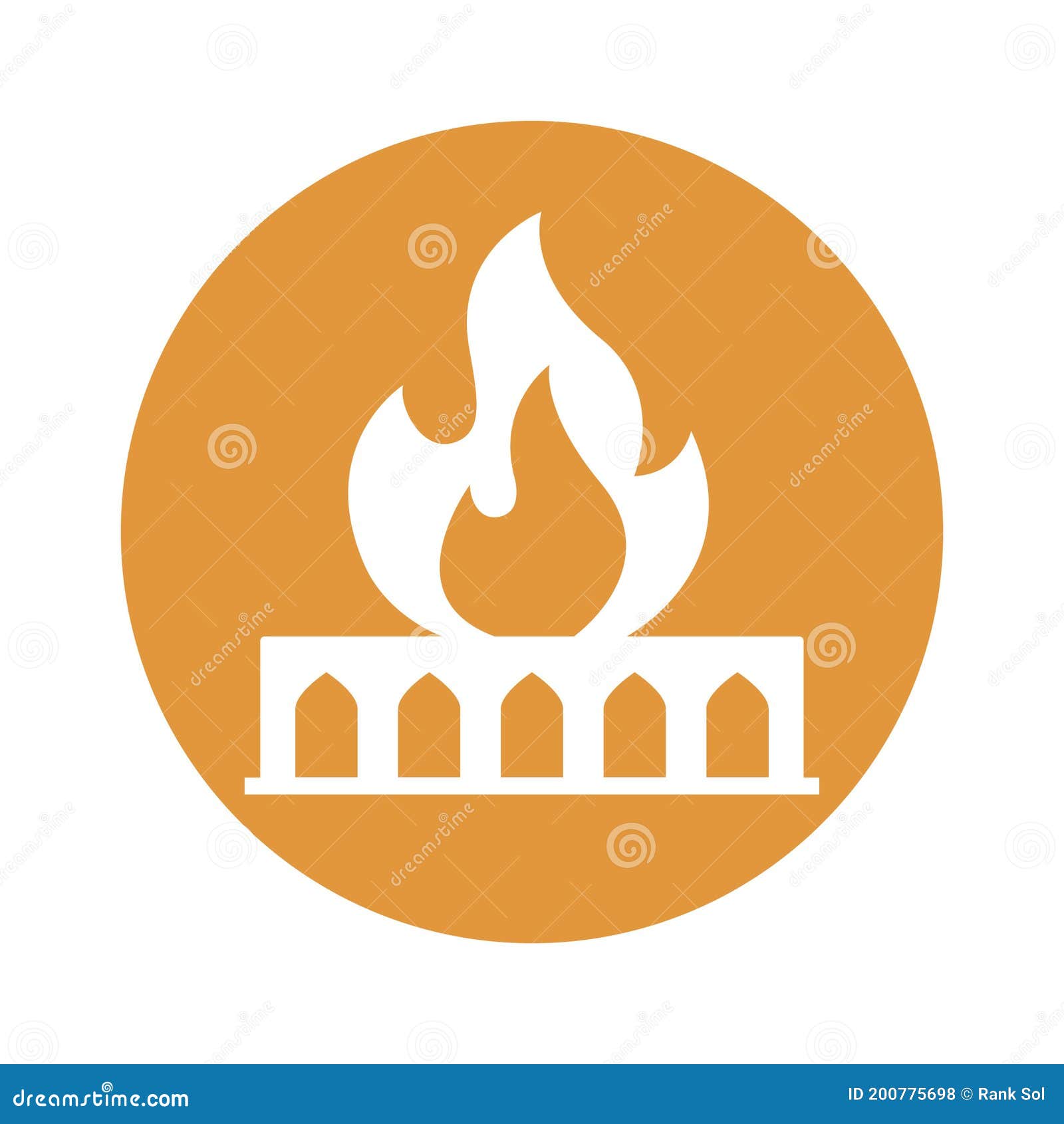 fire gas  icon which can easily modify or edit