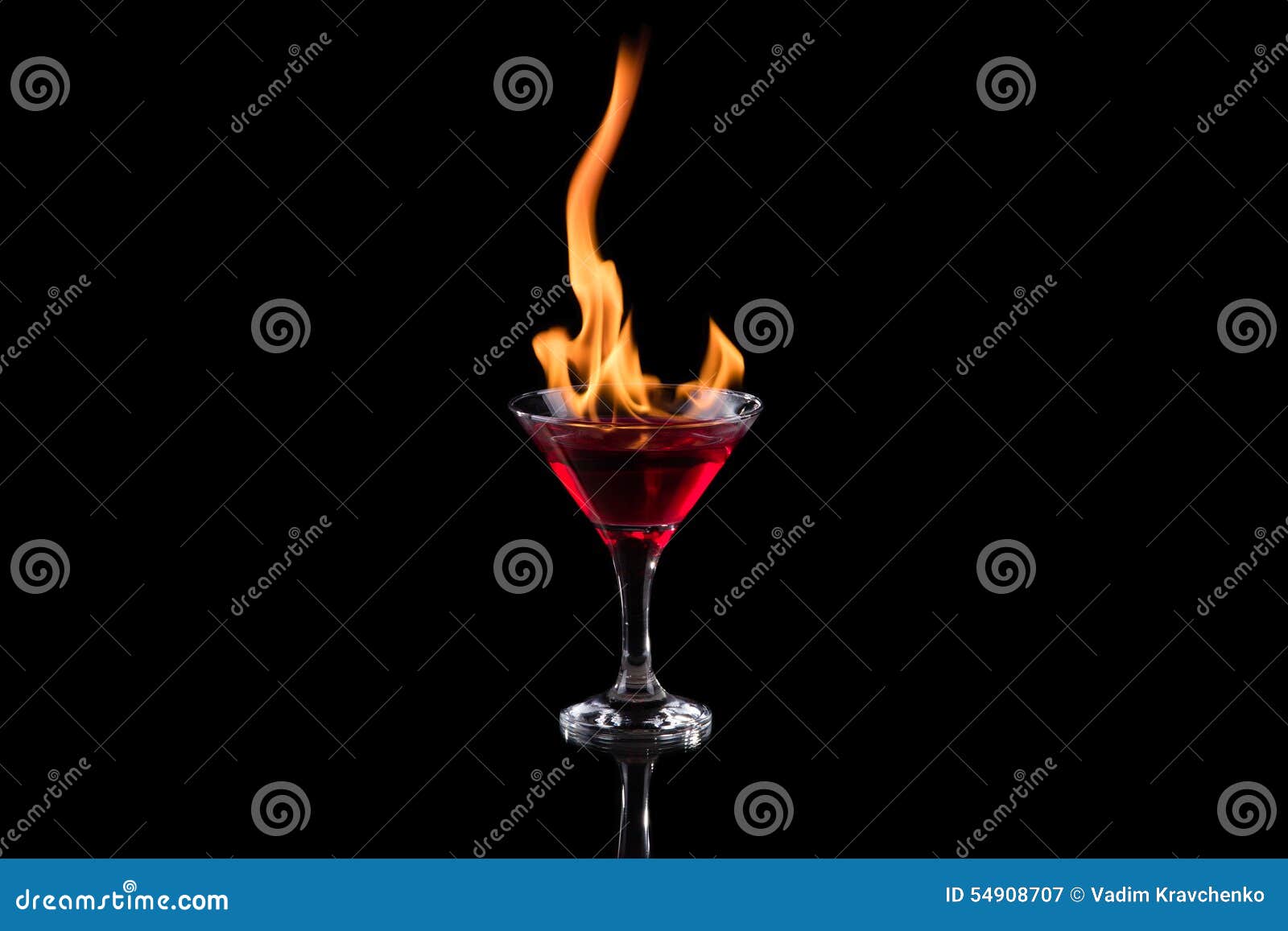 Fire in the glass stock image. Image of cocktail, water 54908707