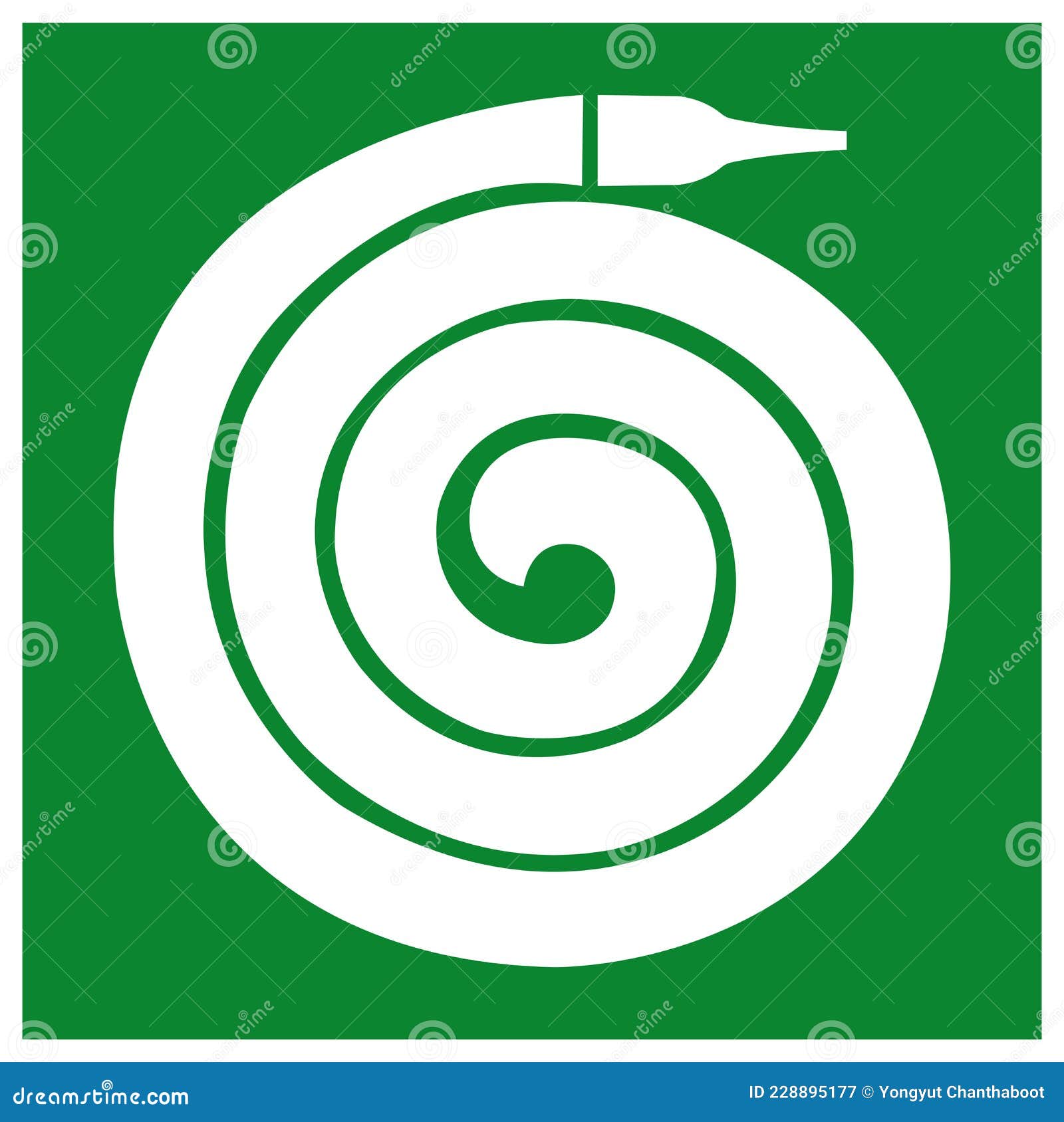 Fire Hose Reel Symbol Sign, Vector Illustration, Isolate on White