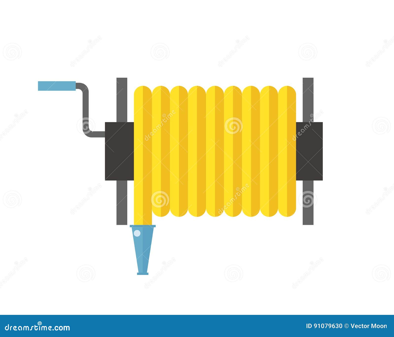 Garden hose reel cleaning service and housework Vector Image