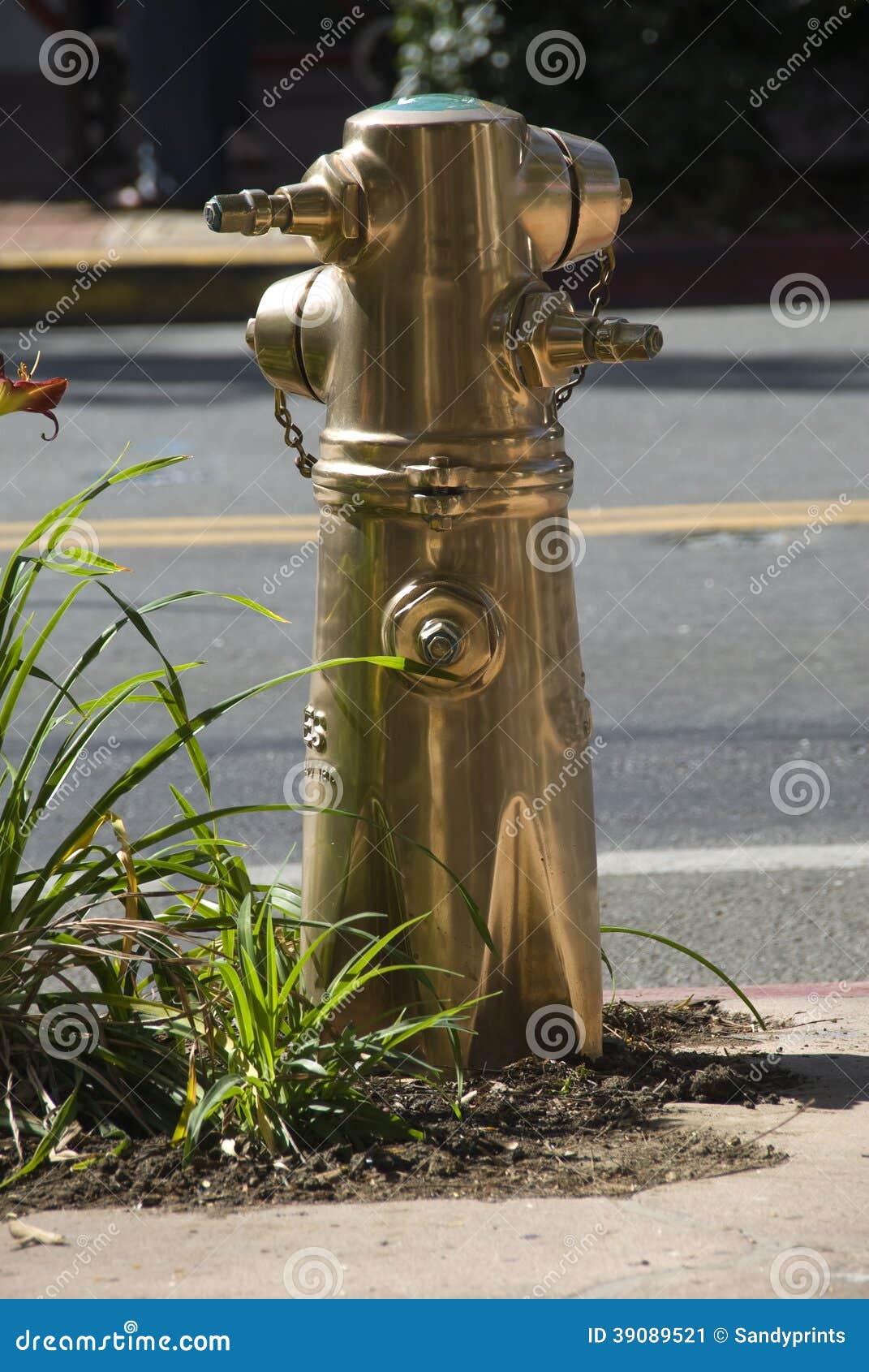 Fire hydrant Brass/gold stock image. Image of vintage 39089521