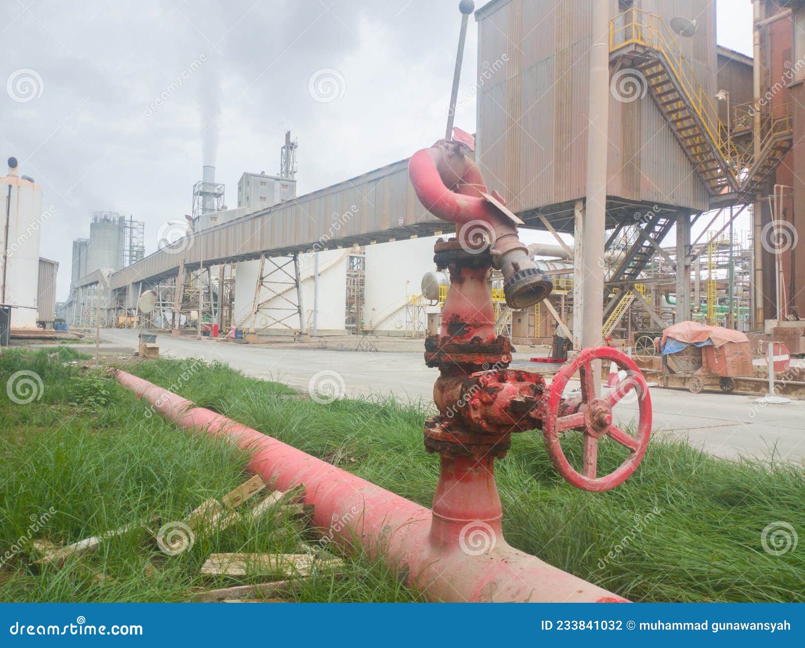 Fire Hydrant in the Factory Serves As an Anticipation in Case of Fire