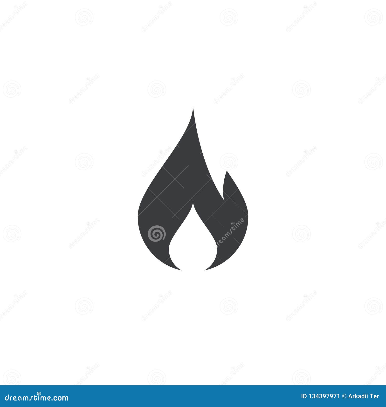 Fire Icon. Fire Shape. Vector Icon. Flame Symbol. Burn Sign. Trend