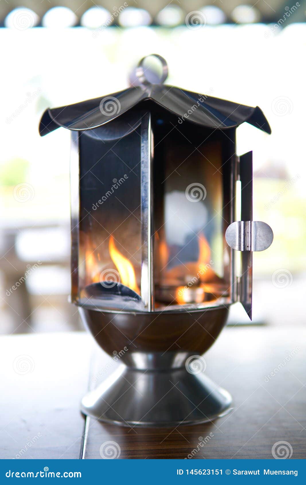 Fire of lanterns. stock image. Image of glass, exotic 145623151
