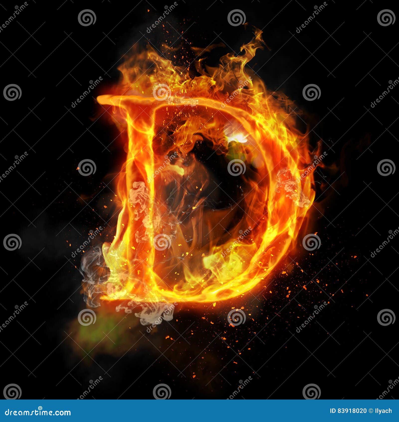 Fire Letter D of Burning Flame Light Stock Illustration - Illustration of  concept, bonfire: 83918020
