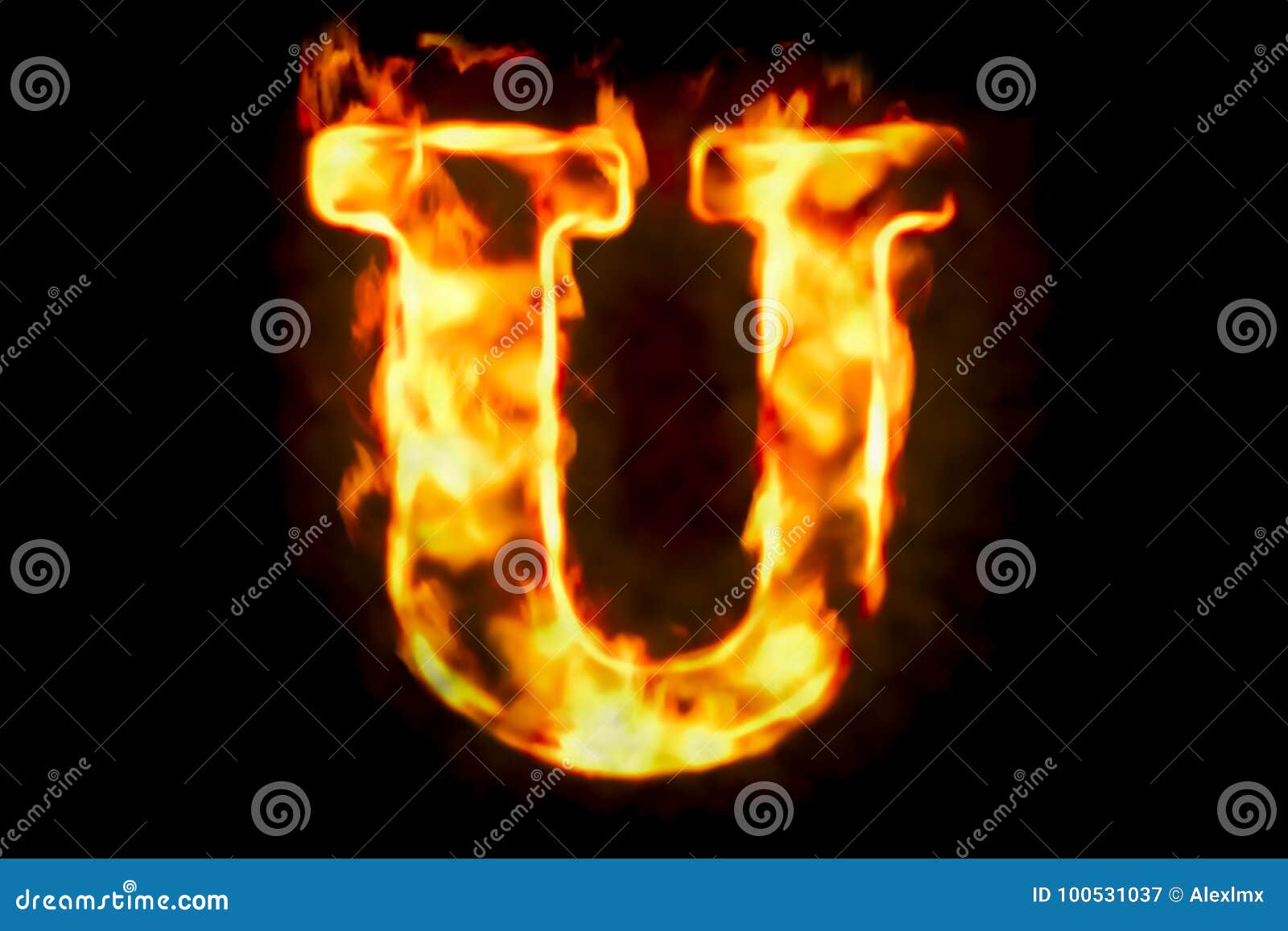 Fire Letters U