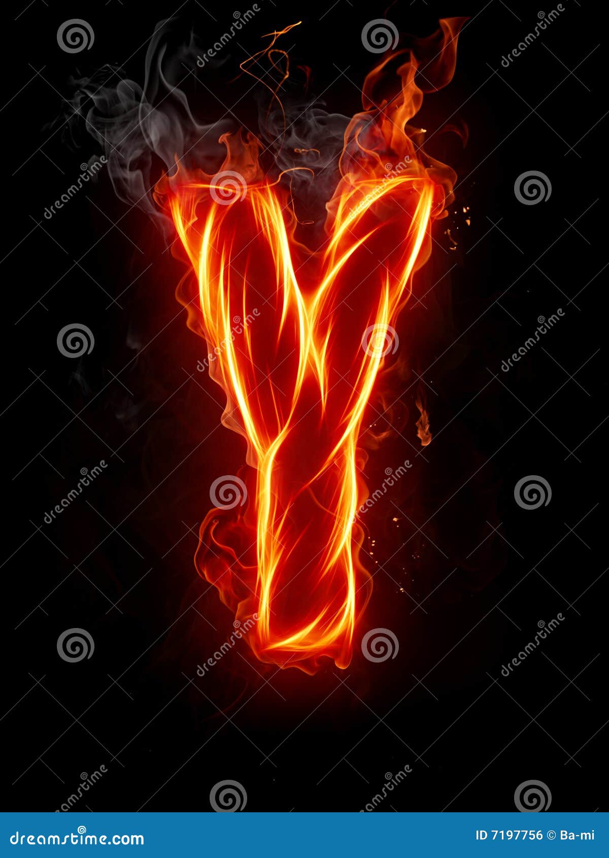 Premium PSD  Red symbol with notches letter y