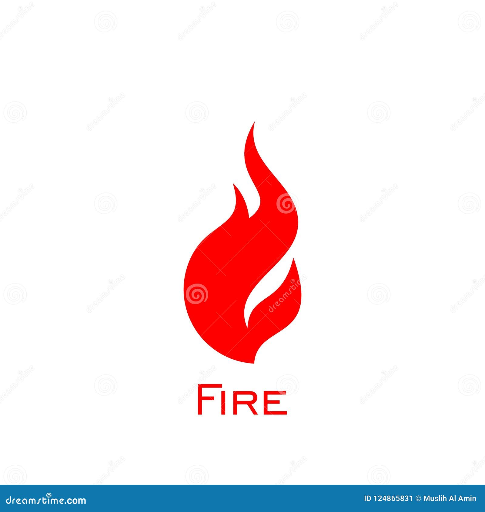 Fire logo design stock vector. Illustration of flaming - 124865831