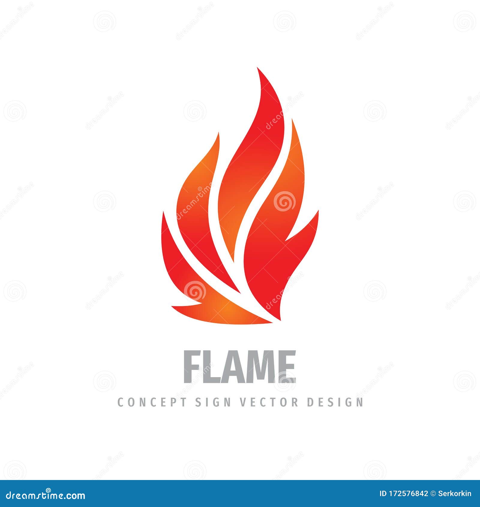 Fire Logo Graphic Design Flame Concept Icon Ignite Red Sign