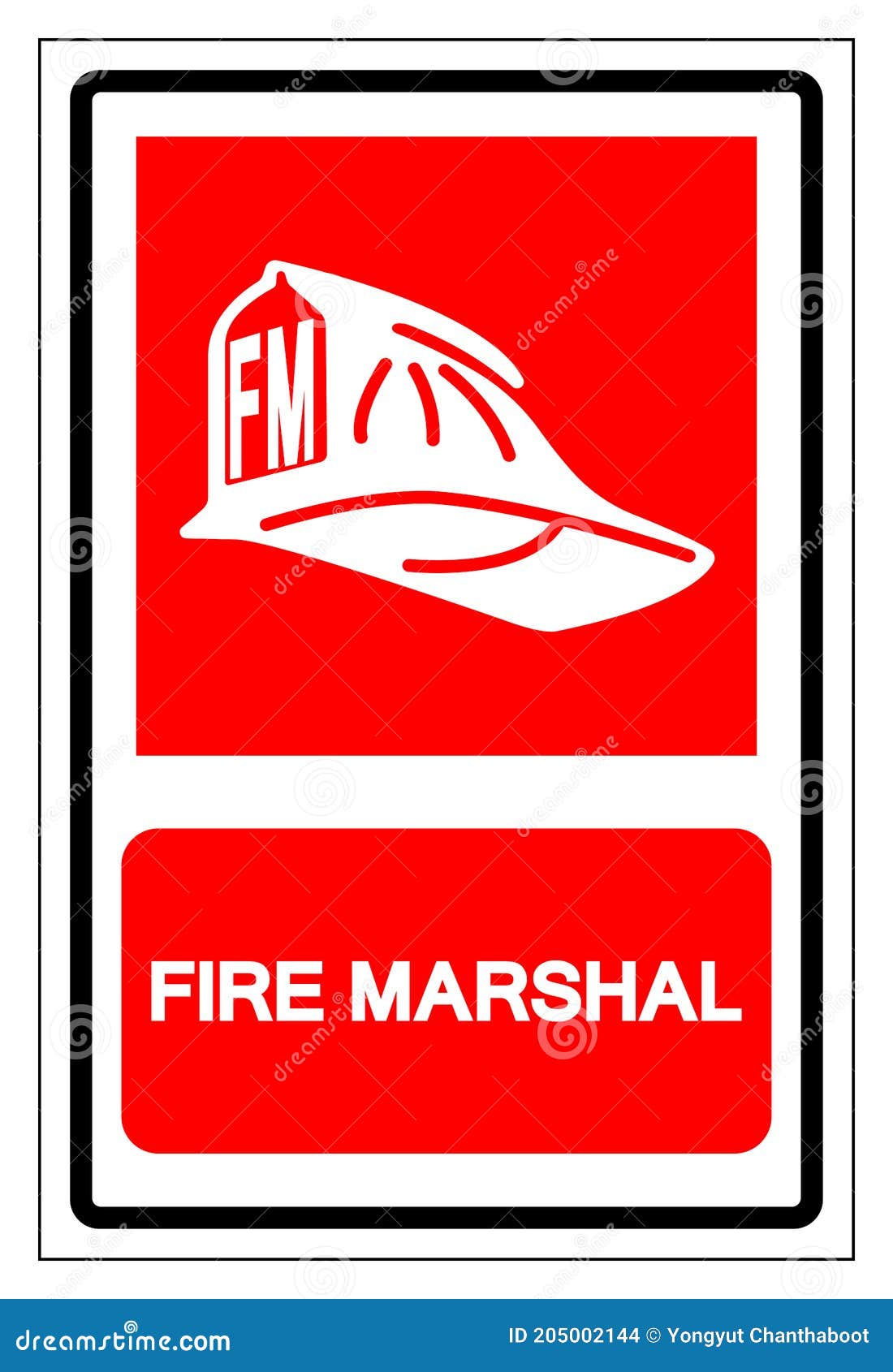 Fire Marshal Symbol Sign ,Vector Illustration, Isolate On White ...