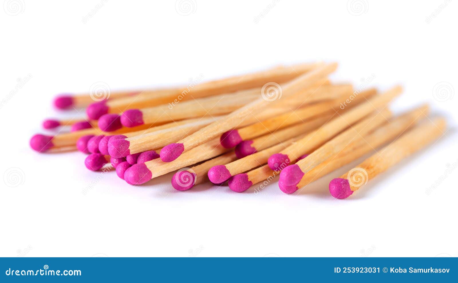 Fire Matches Pile Isolated on White. Object Stock Image Image of