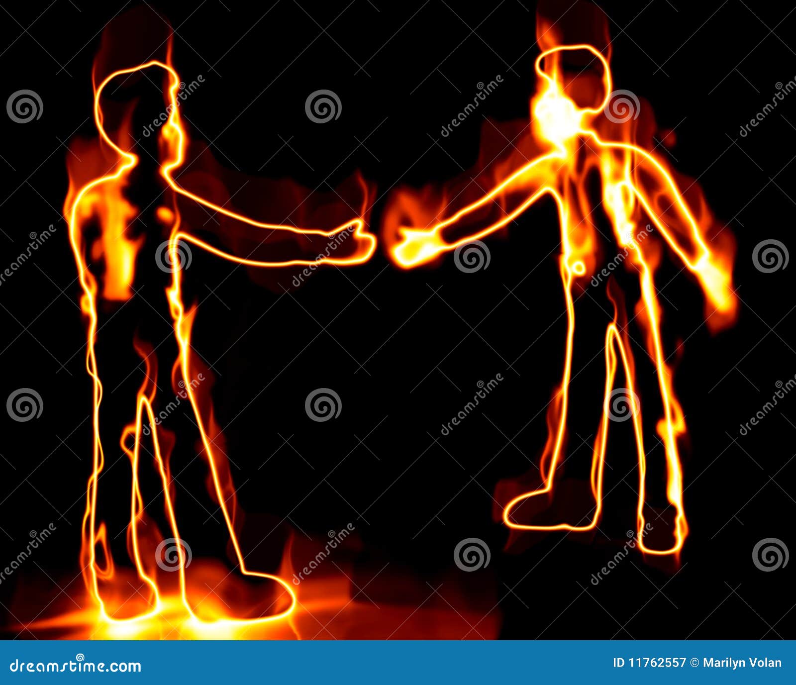 Fire Men stock illustration. Illustration of electricity 11762557