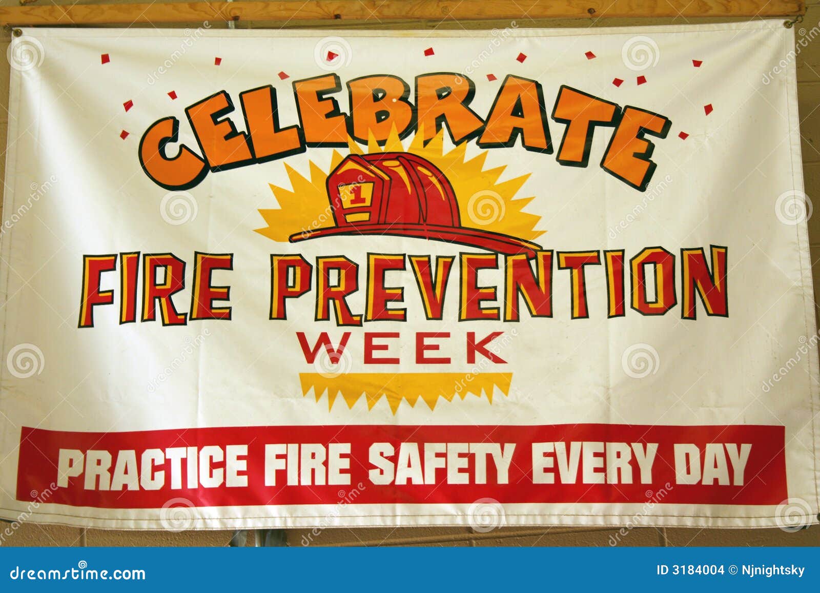 fire prevention week sign