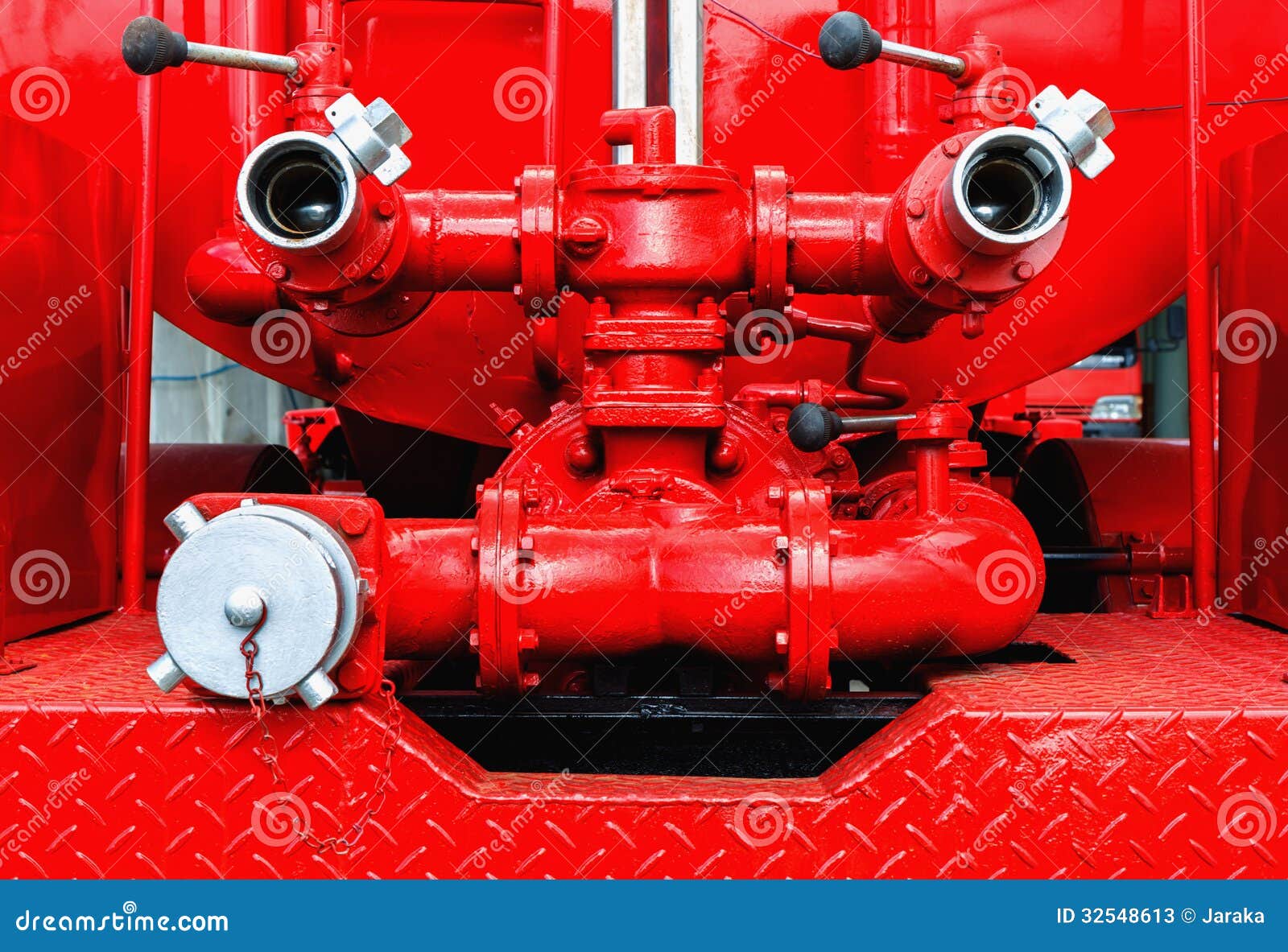 Fire Pump Machine of Fire Engine Stock Image Image of light, faucet 32548613