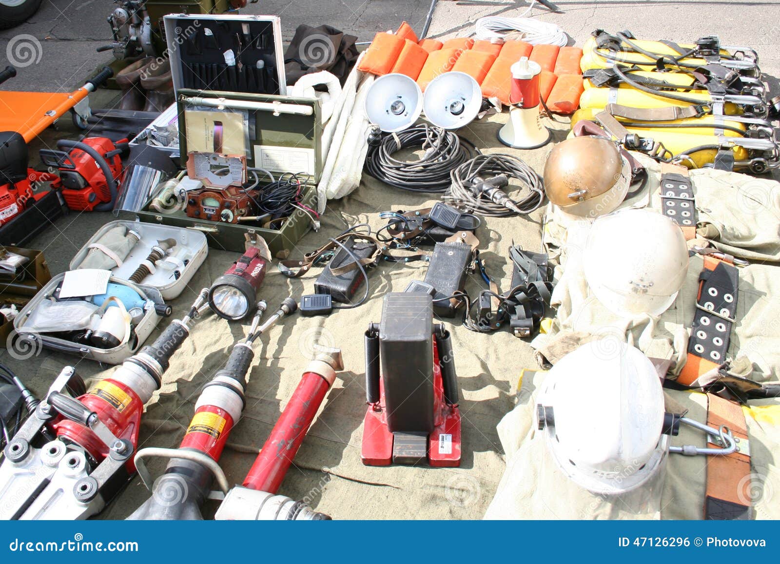 Fire rescue equipment stock photo. Image of engines, protect 47126296