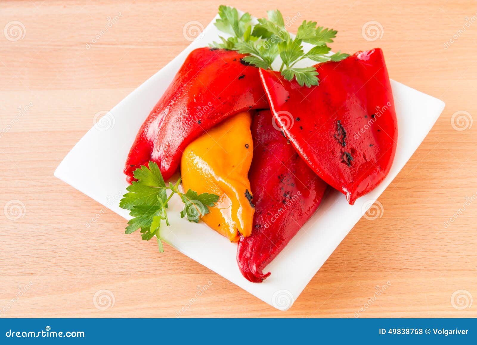 Fire roasted bell peppers. stock photo. Image of beautiful 49838768
