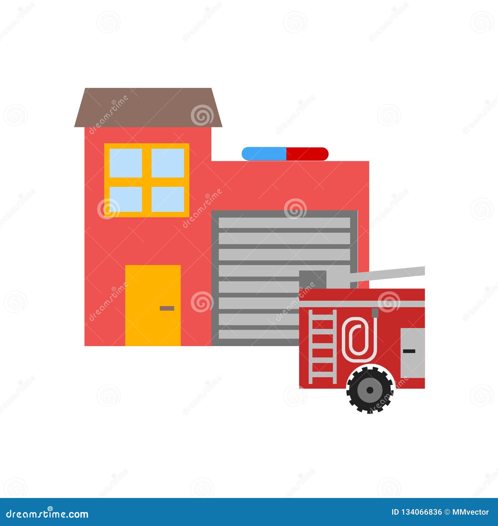 fire station icon  sign and   on white background, fire station logo concept