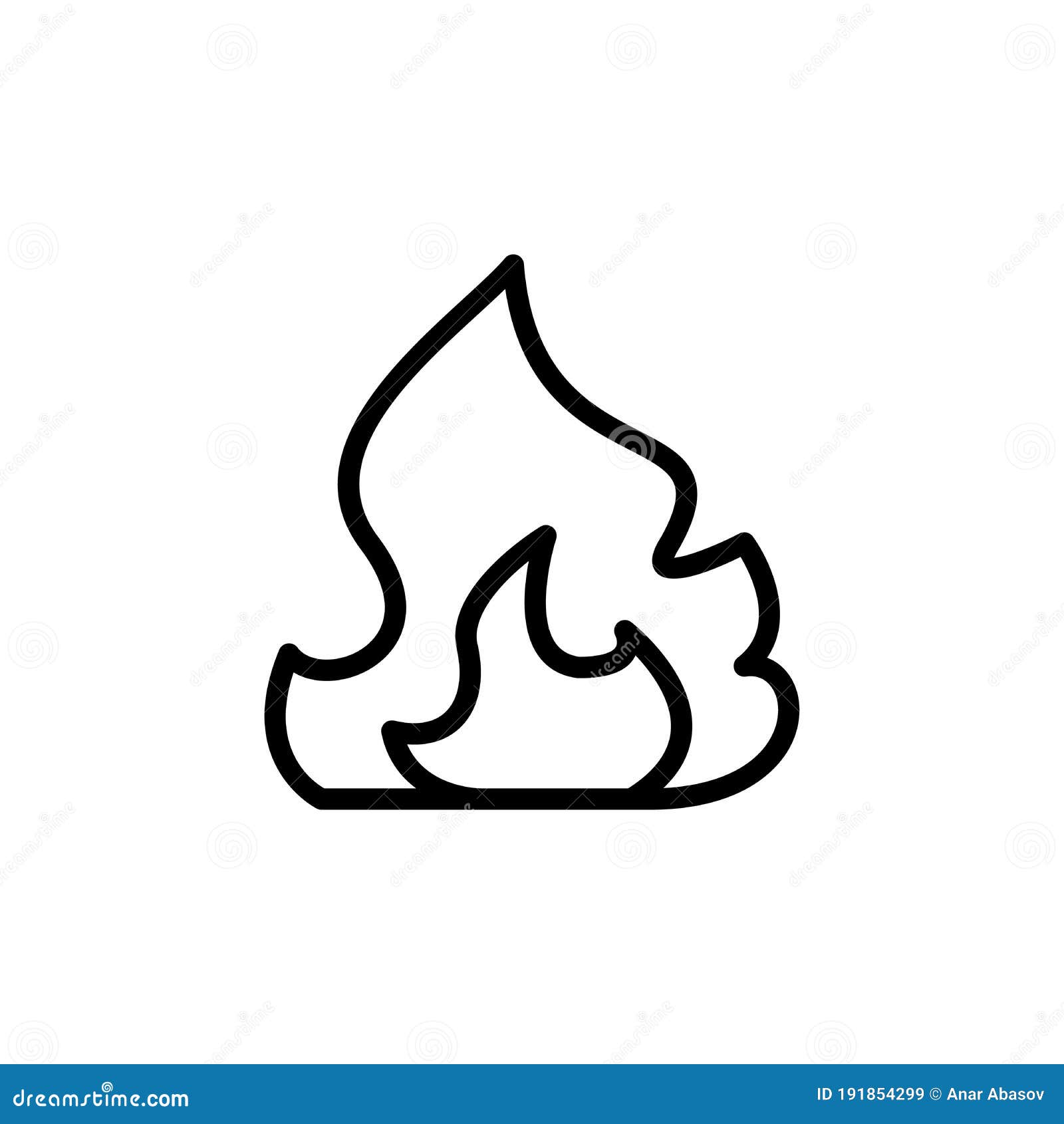 Outline Fire Flames Icons Vector Set Sketch Fire Flame Tattoo Drawing Stock  Illustration - Download Image Now - iStock