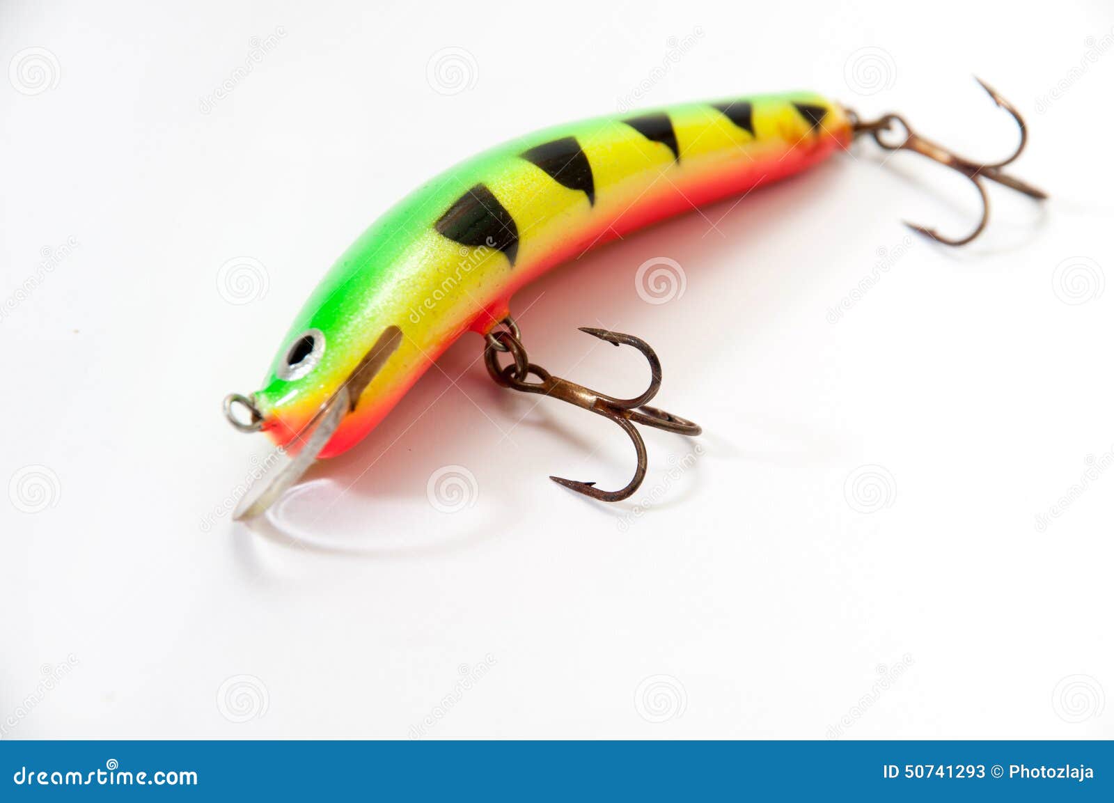 Fire Tiger Design of Fishing Lure Stock Image - Image of