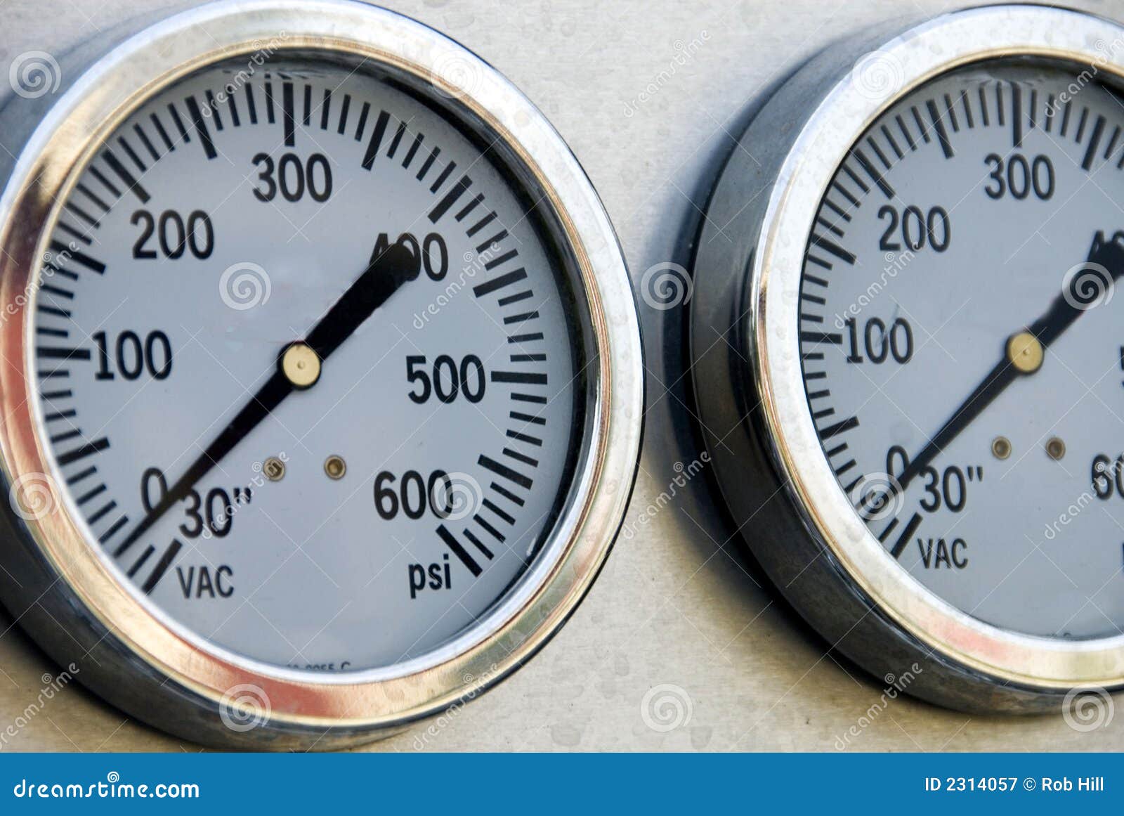 Fire Truck Gauges stock image. Image of silver, measure 2314057