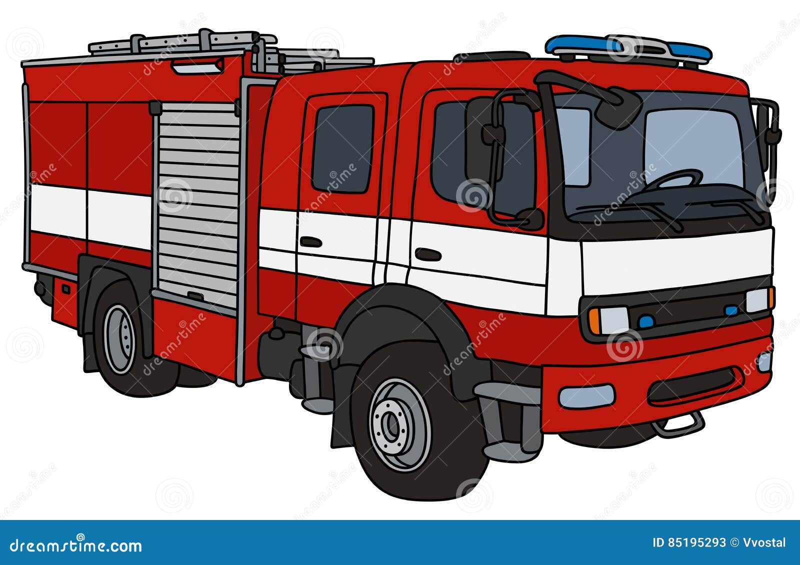 How To Draw Fire Truck In Simple And Easy Steps Guide