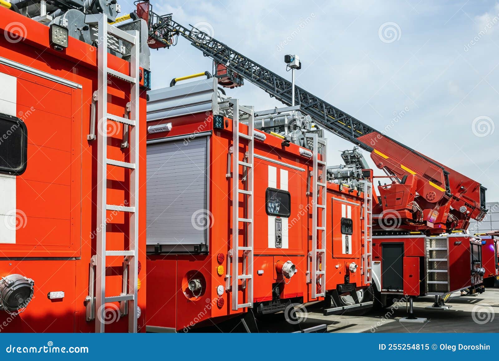 Fire Trucks are Parked Ready To Extinguish Fires Stock Image Image of