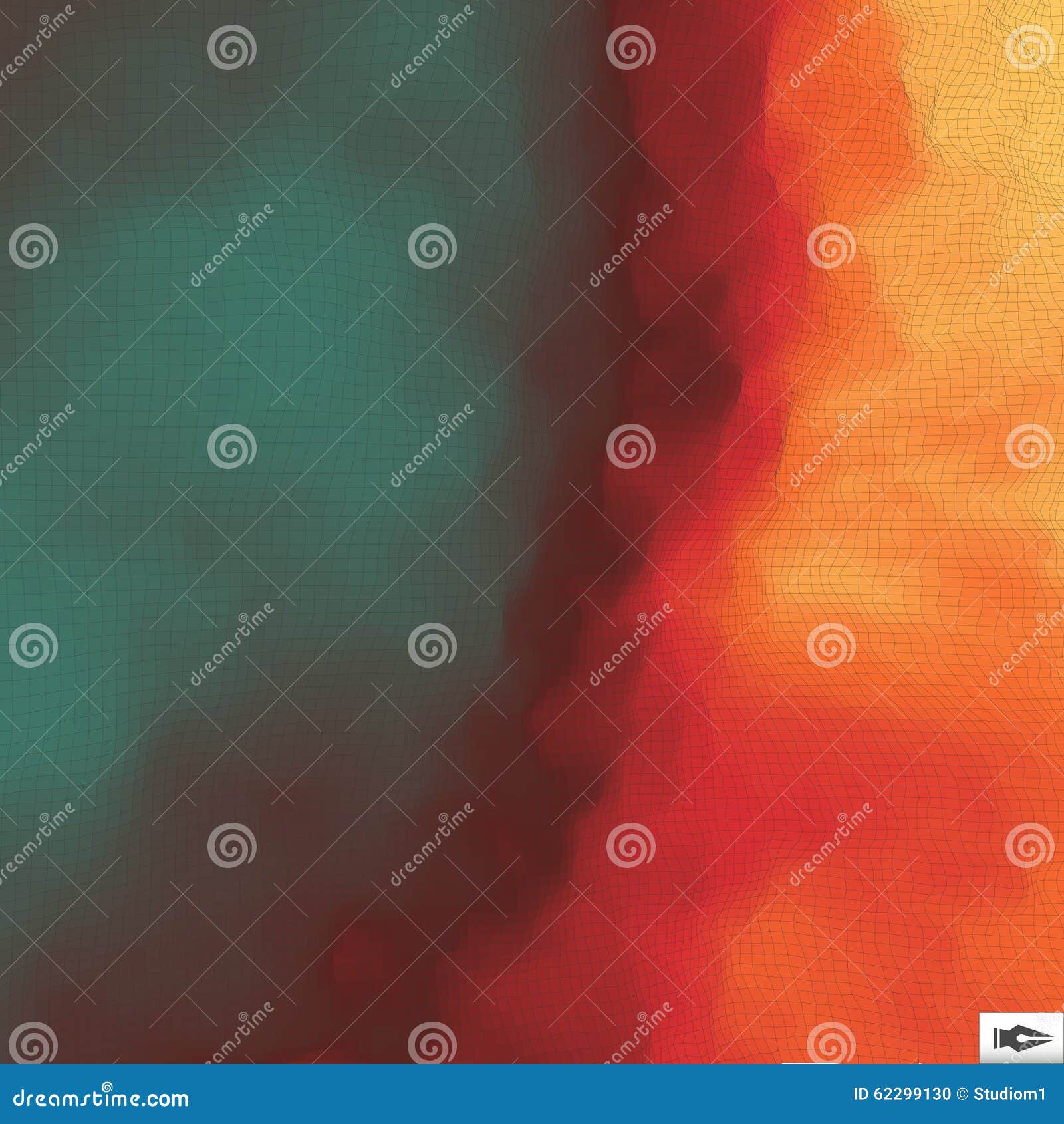 fire  background. mosaic. abstract mesh .