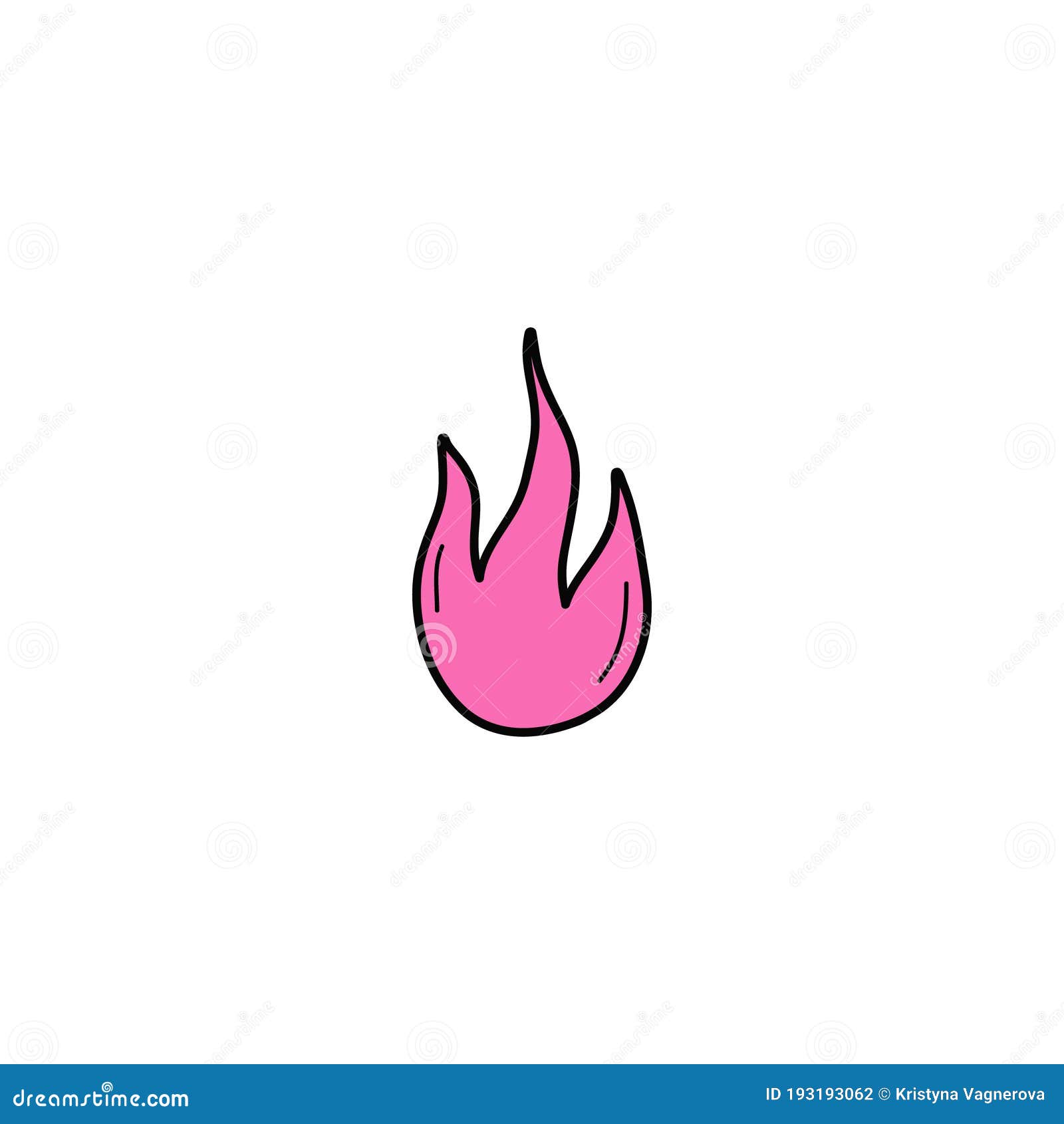Fire Flames Vector Illustration Icon Symbol Stock Vector - Illustration