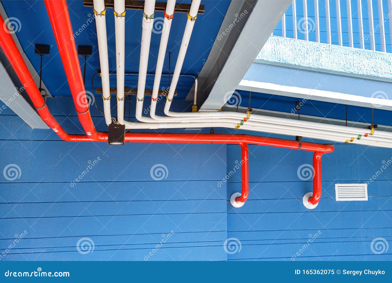 Fire water supply. stock image. Image of sprinkler, firefighting