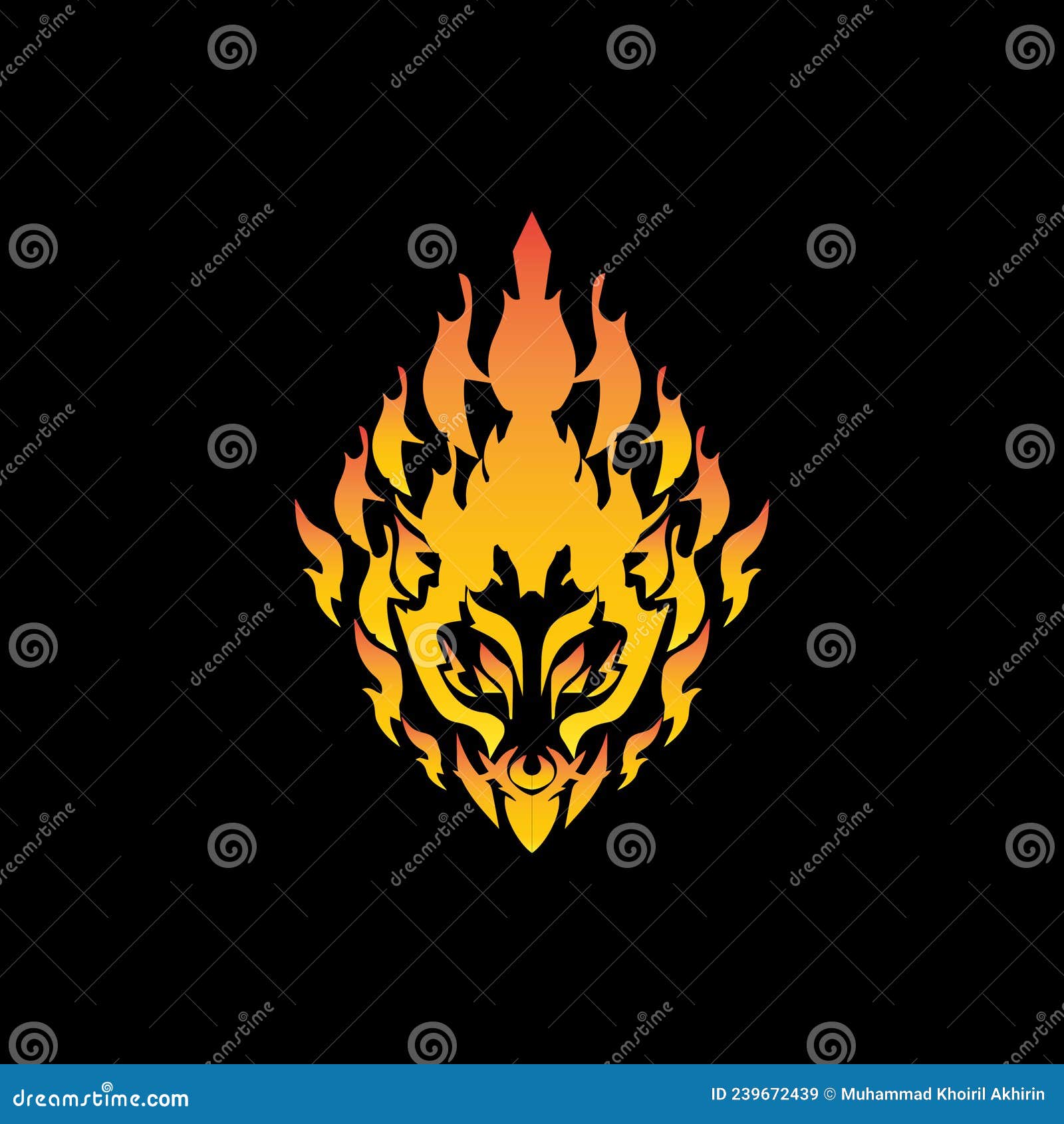 About Fire Wolf Vector Logo Burning Flame Graphic Stock Vector ...