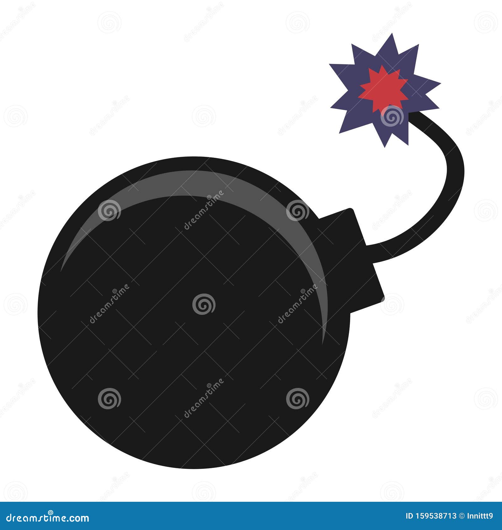 Firecracker Explosive Device Bomb Or Explosion Icon Stock Illustration Illustration Of Fireworks Burns 159538713