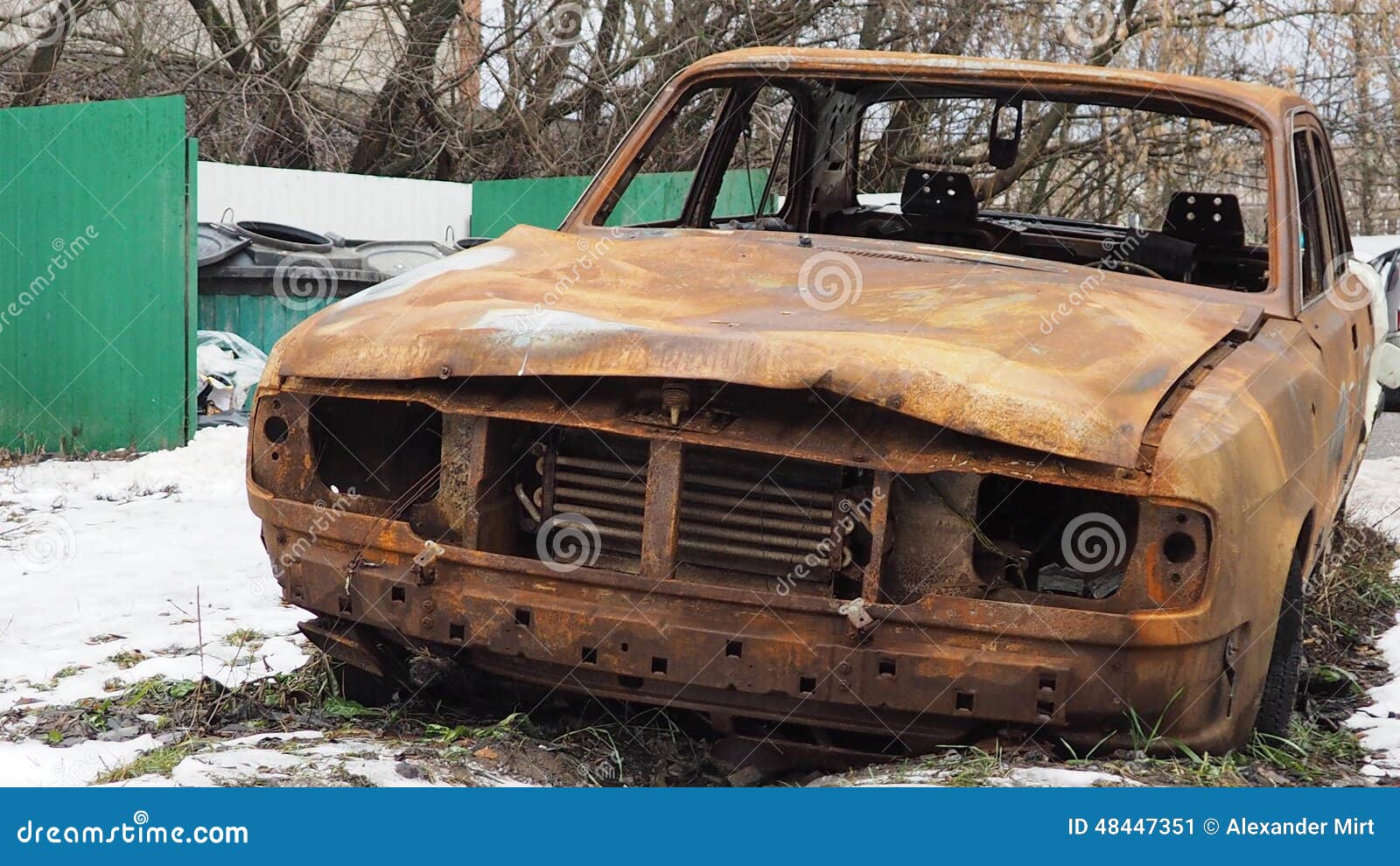 Fired car stock image. Image of hitting, burned, garbage 48447351