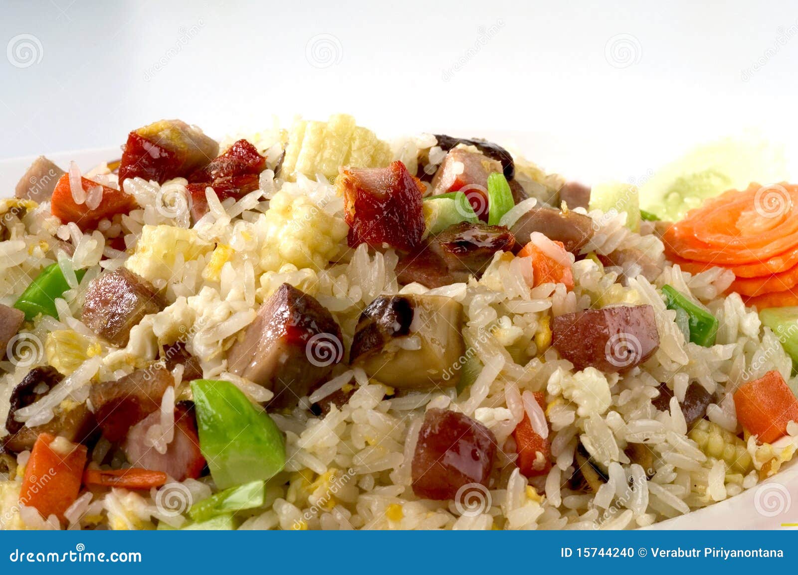 Fired rice vegetable stock photo. Image of seafood, ethnicity 15744240