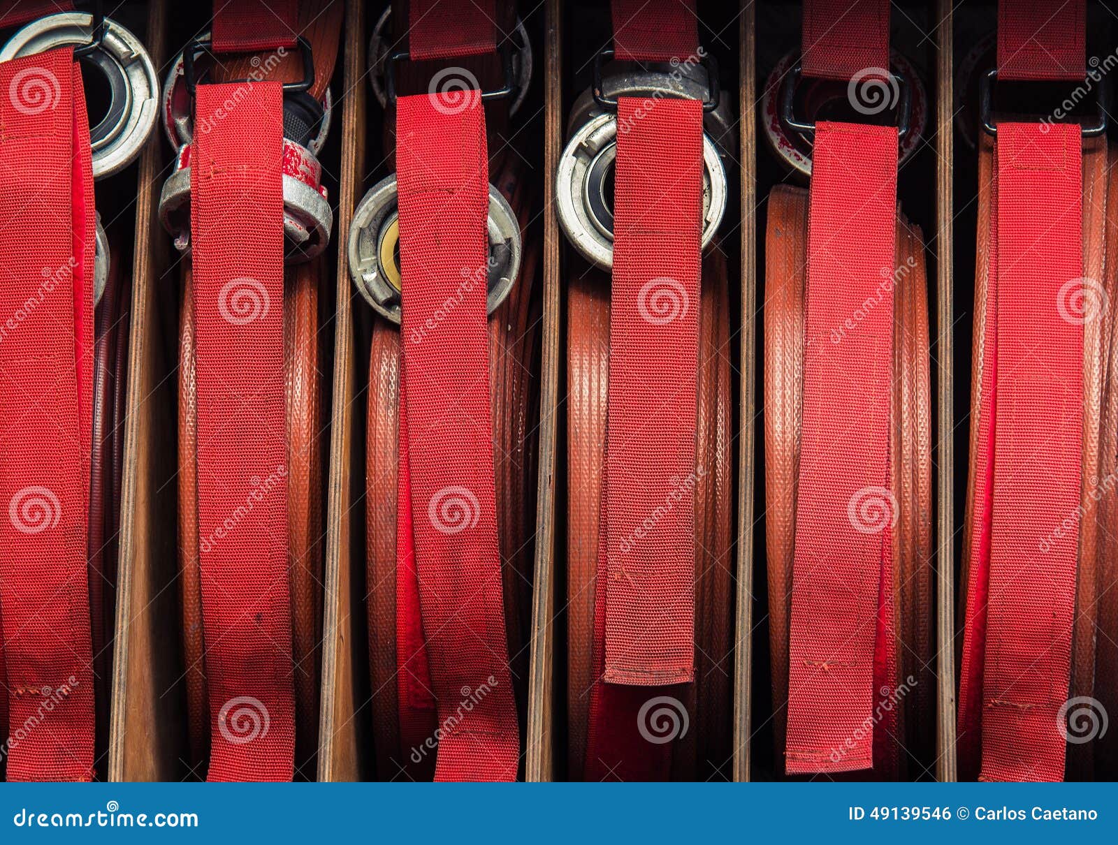 Firefighter Hoses stock photo. Image of hose, extinguishing 49139546
