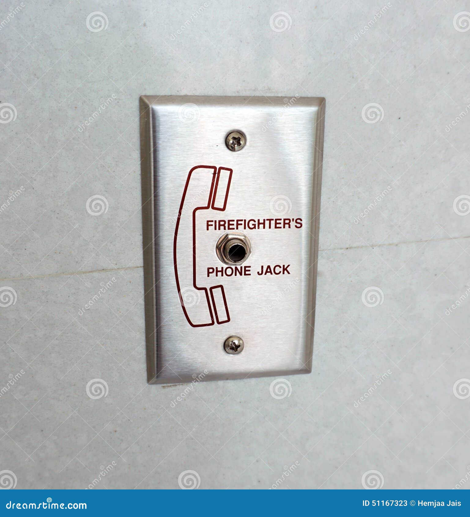 Firefighter phone jack stock image. Image of connection 51167323