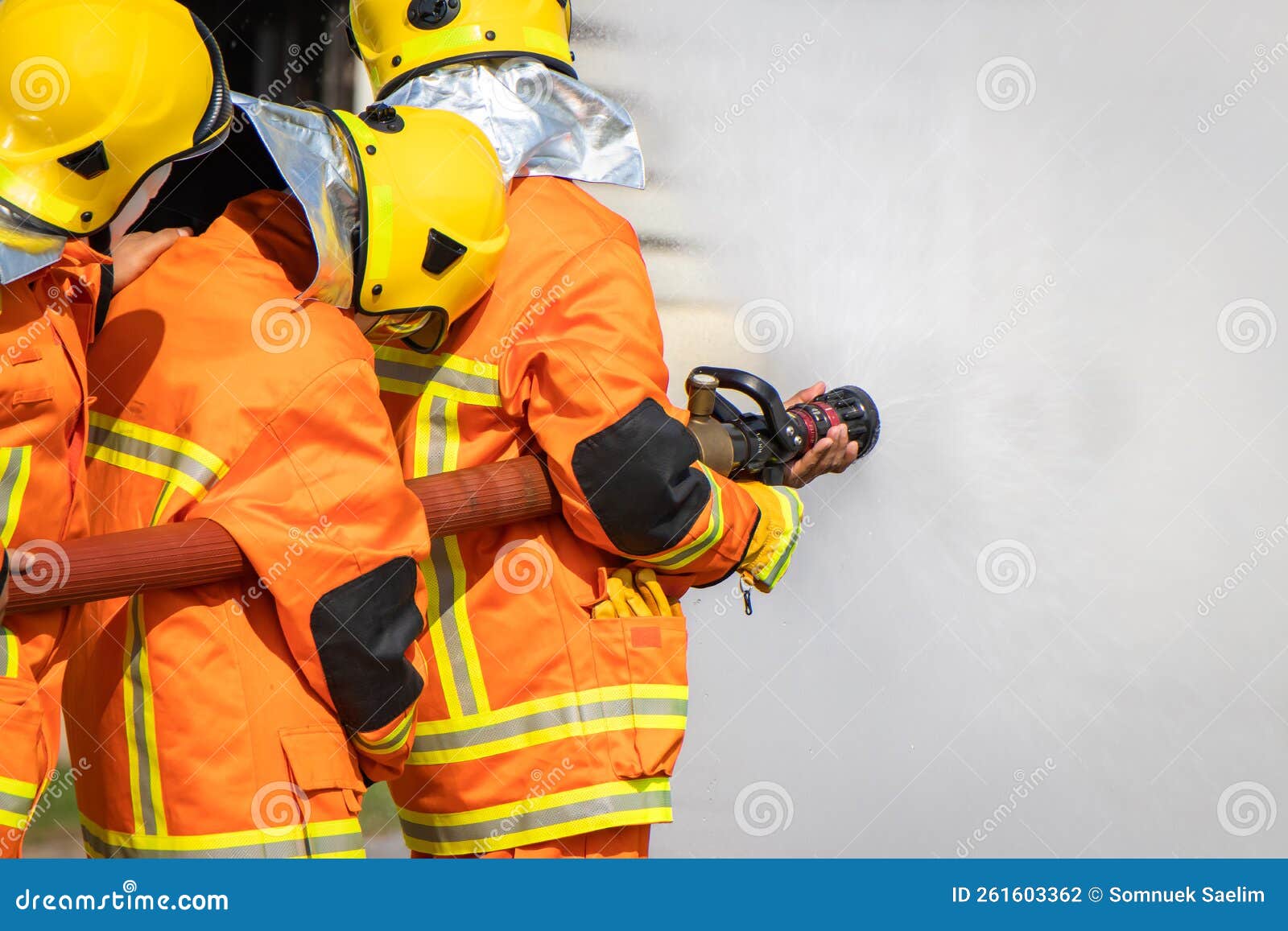 Firefighter Training,Instructor Training on the Use of Fire Hoses