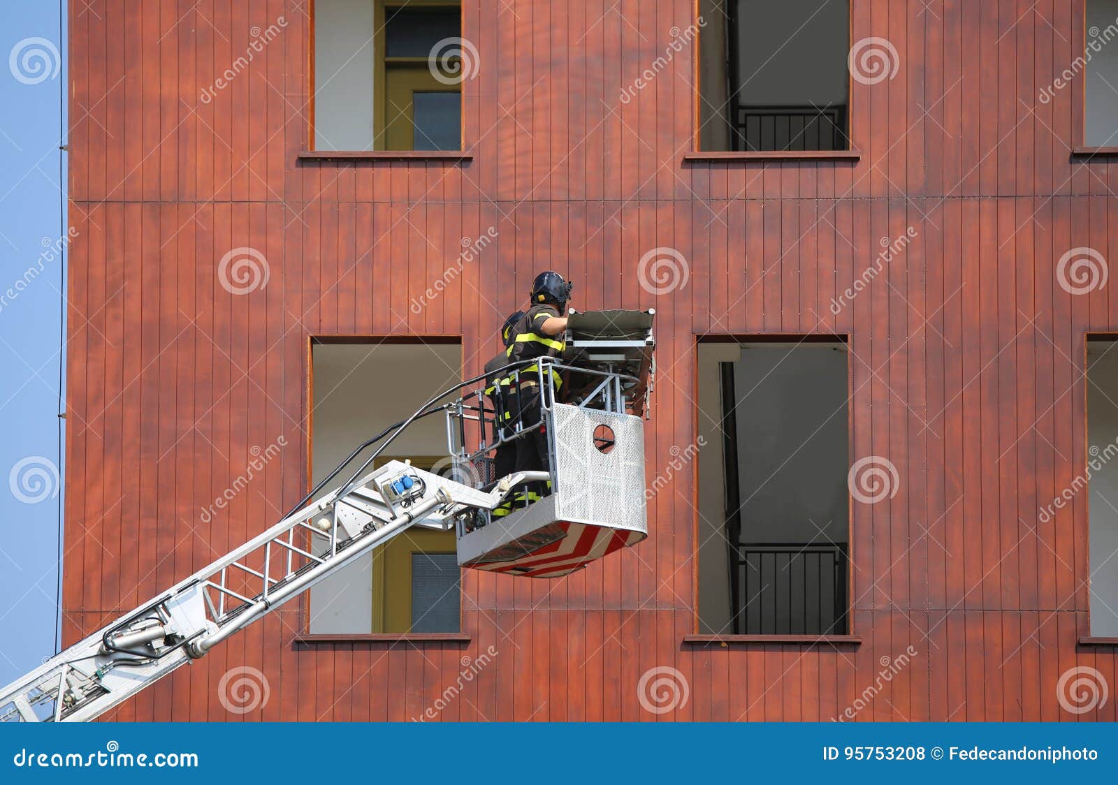 Firefighters during Exercise in the Firehouse and the Building Stock