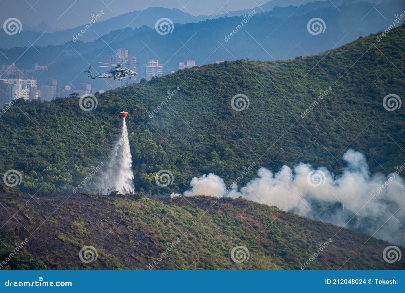 firefighting helicopters of hong kong goverment flying service