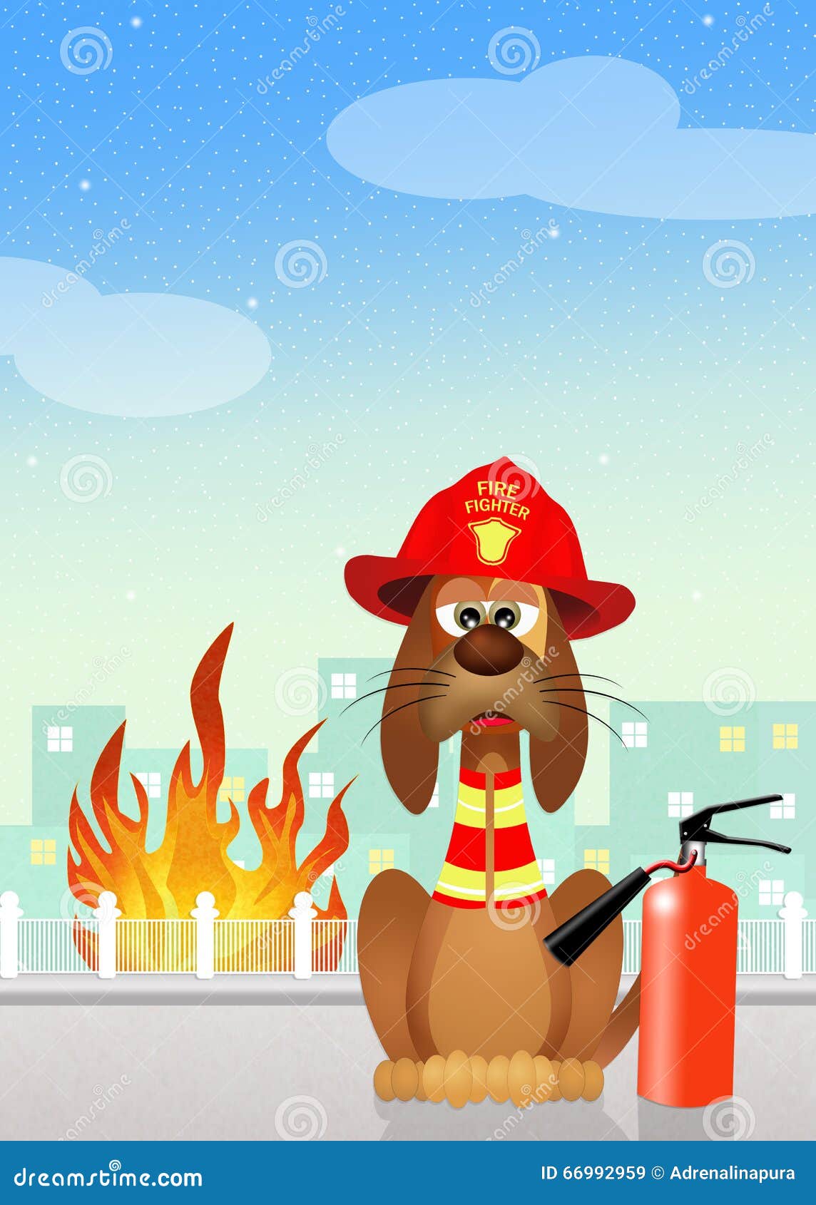Firehouse Dog Royalty-Free Illustration | CartoonDealer.com #85191513