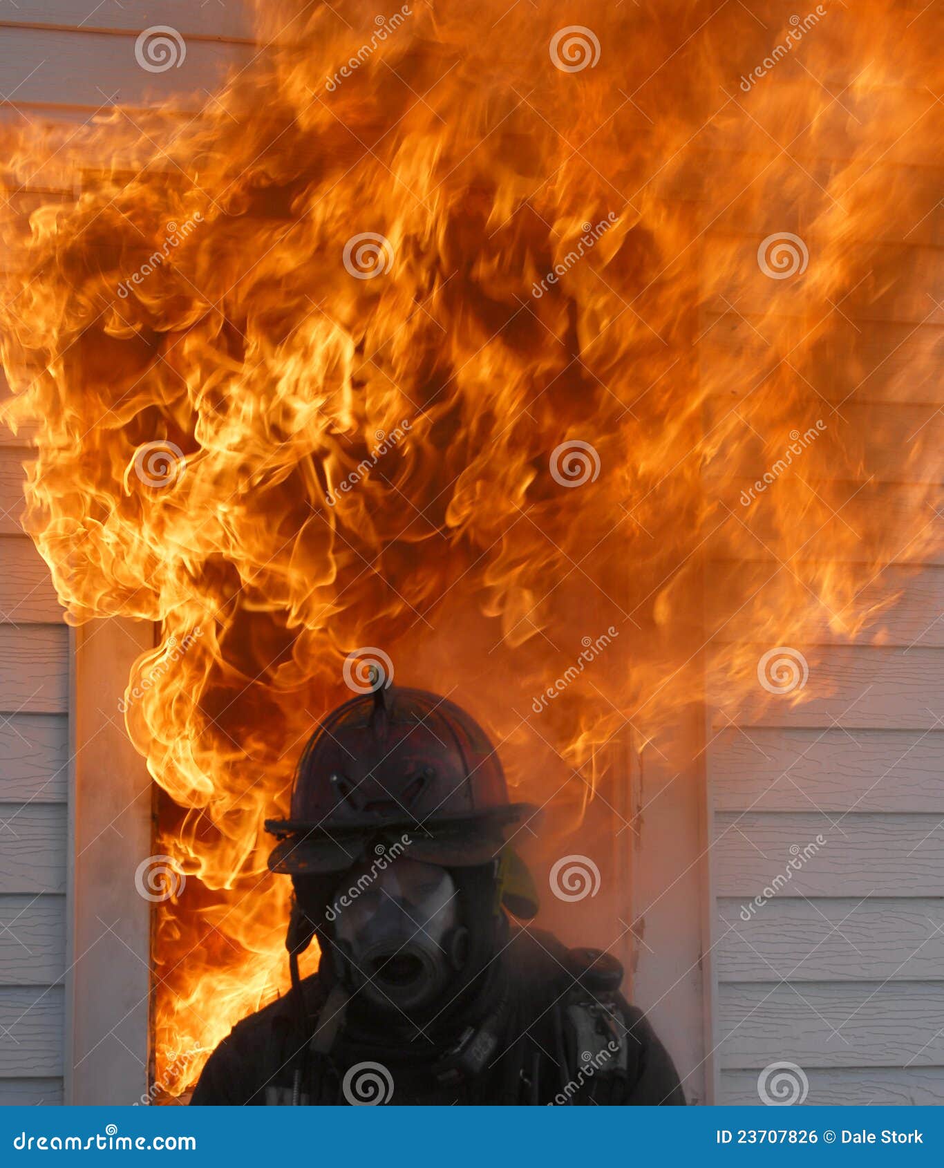 fireman in breathing apparatus
