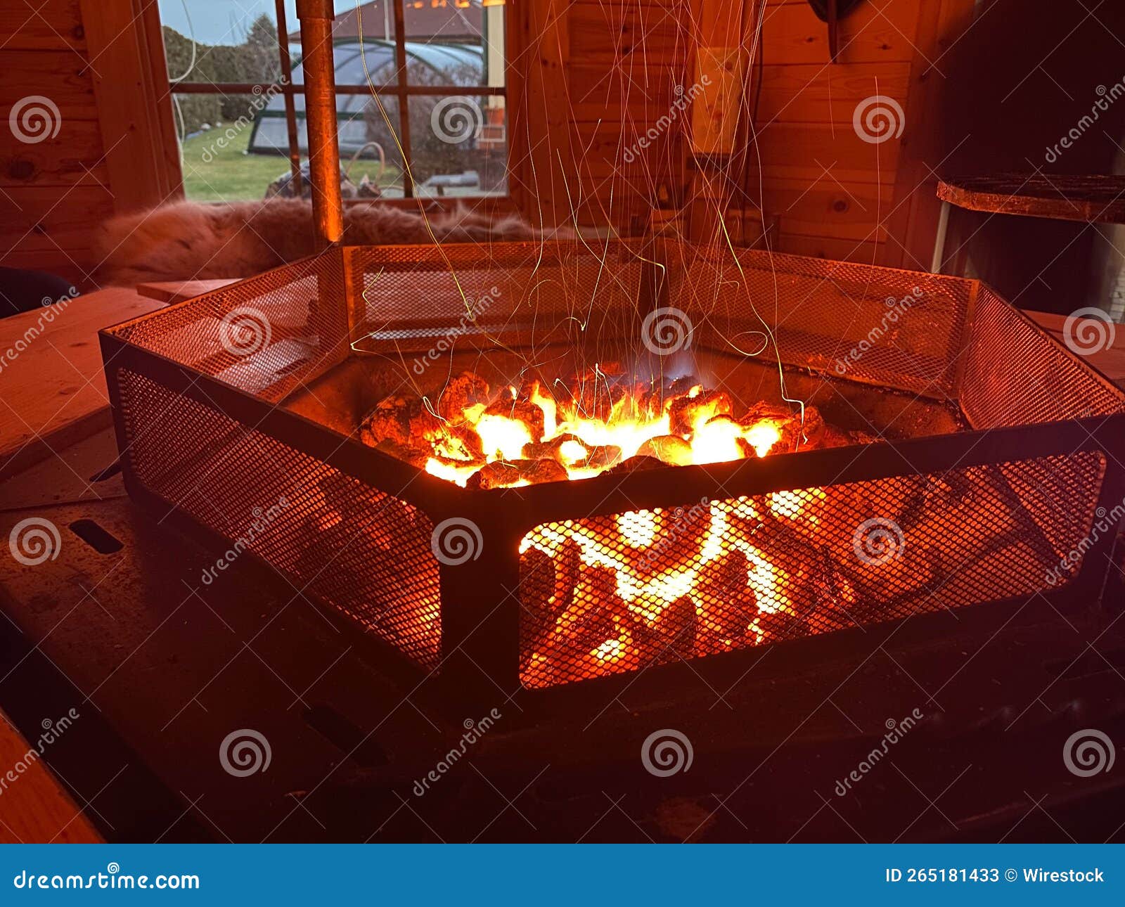 Fireplace in a Countryside House Stock Image Image of comfortable