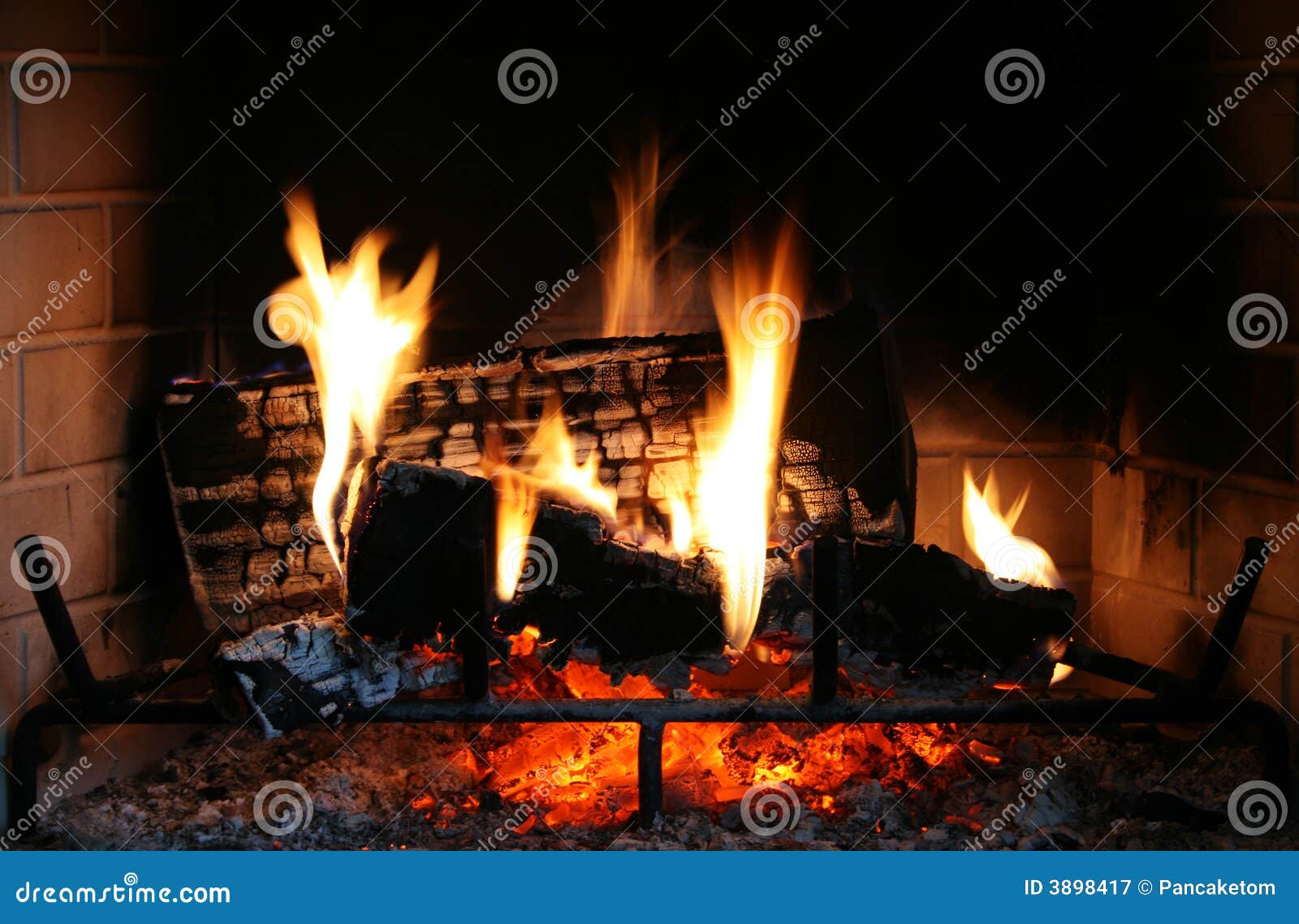 Fireplace fire stock image. Image of cozy, fireplace, bright 3898417