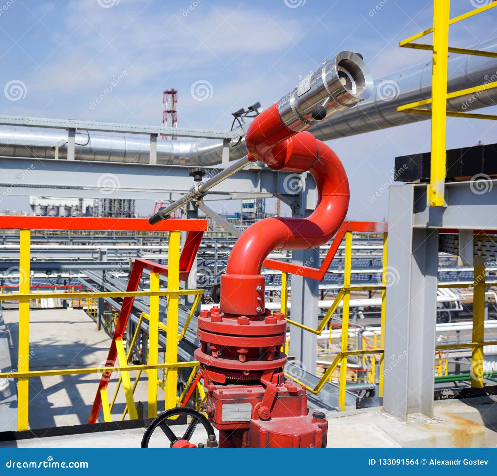 Industrial Fire Hydrant Aimed at the Technological Equipment of the