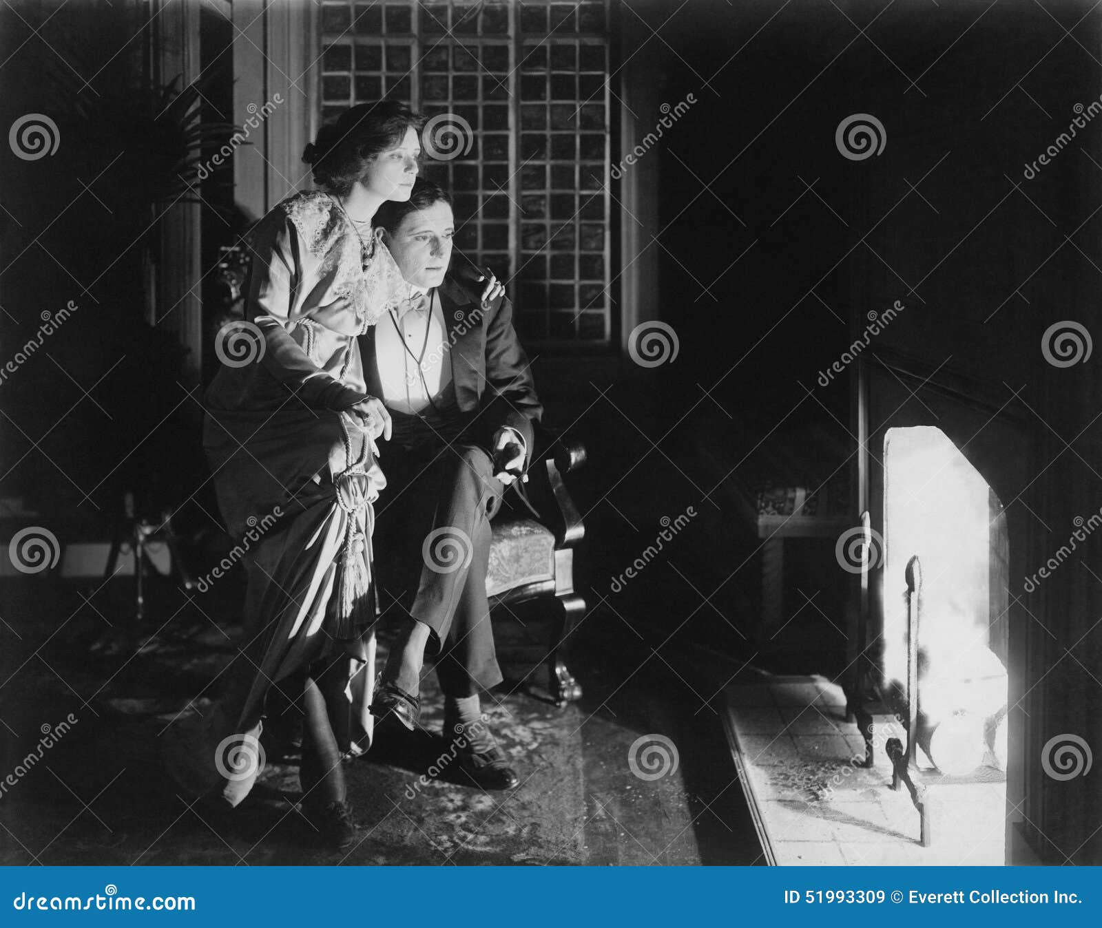 FIRESIDE CHAT stock image. Image of aglow, fire, adult - 51993309