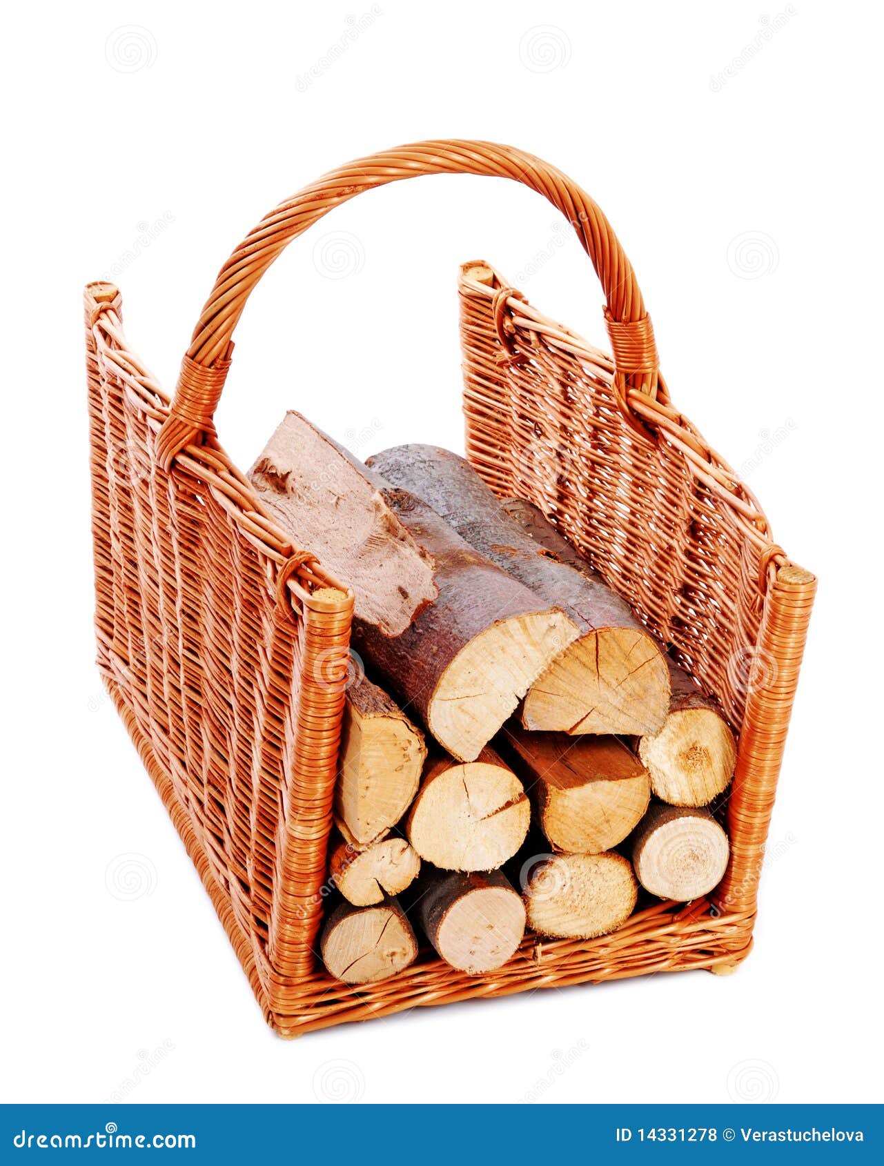 Firewood in a basket stock photo. Image of sticks, ecology 14331278