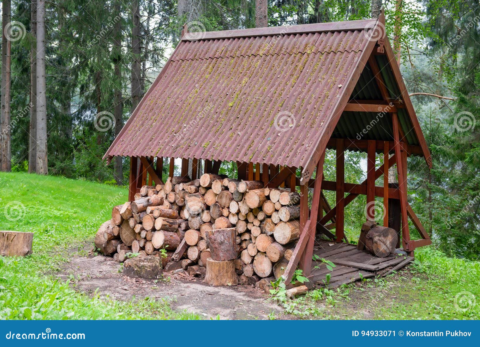 Firewood in the park stock image. Image of natural, ecology 94933071