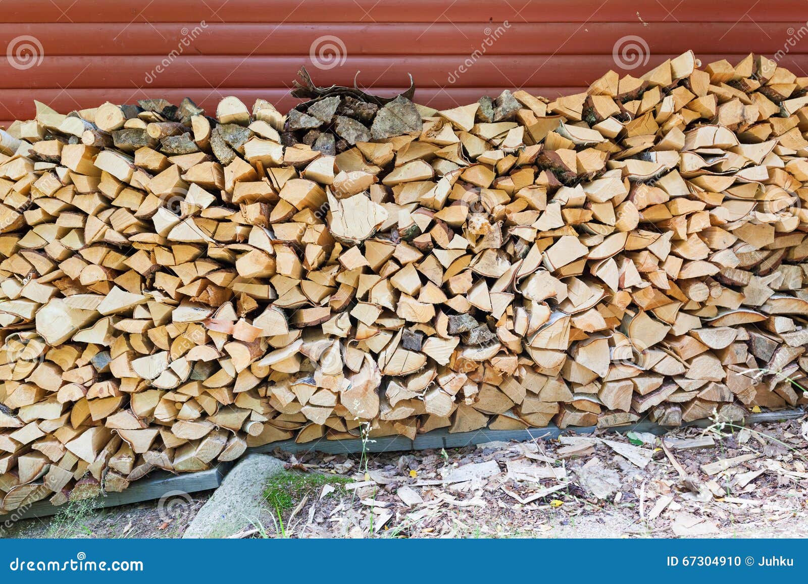 Firewood Pile Stored Outside Stock Photo Image of cabin, chopped 67304910